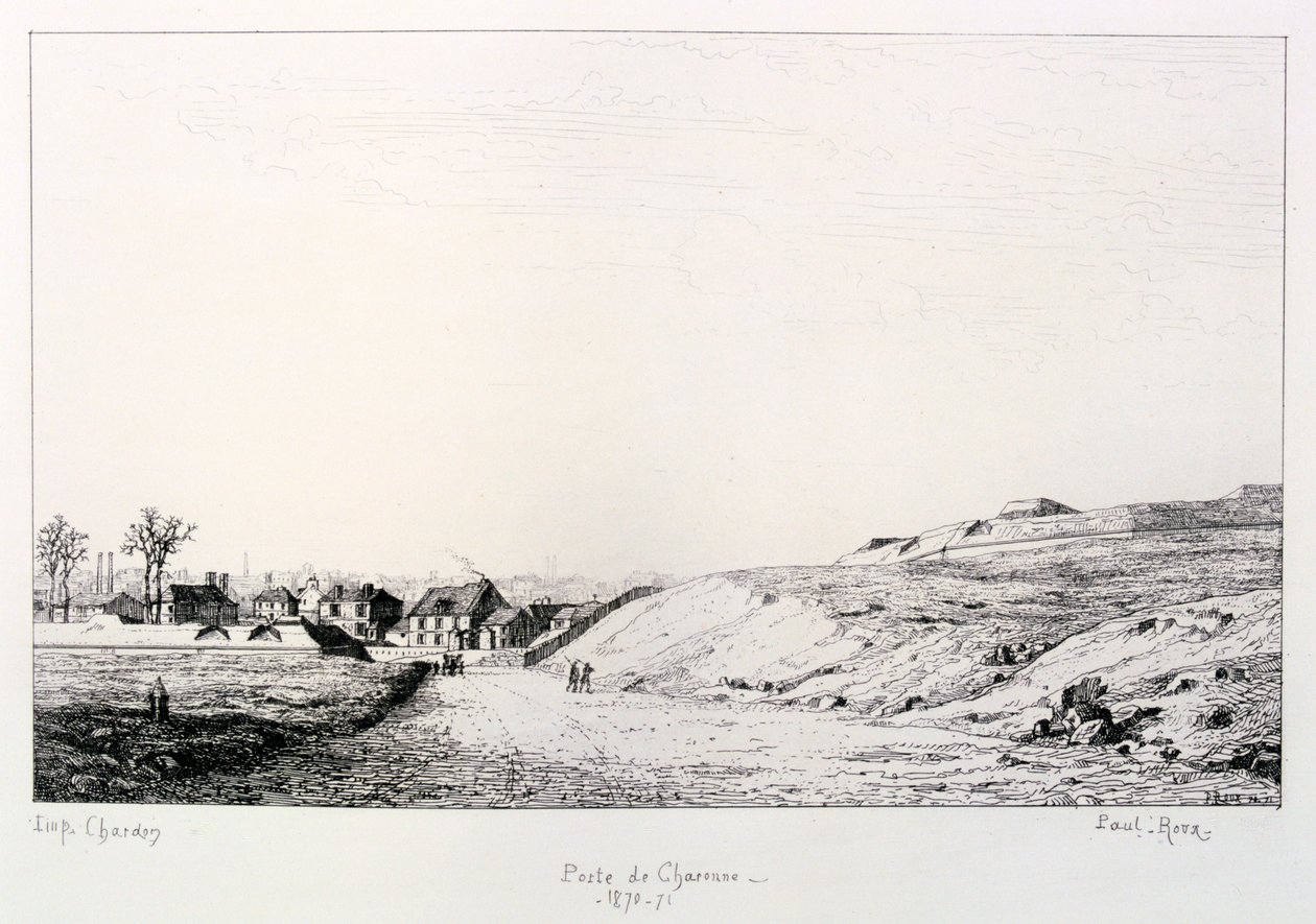 Poste de Charonne, पेरिस की घेराबंदी, 1870-1871 द्वारा पॉल रॉक्स