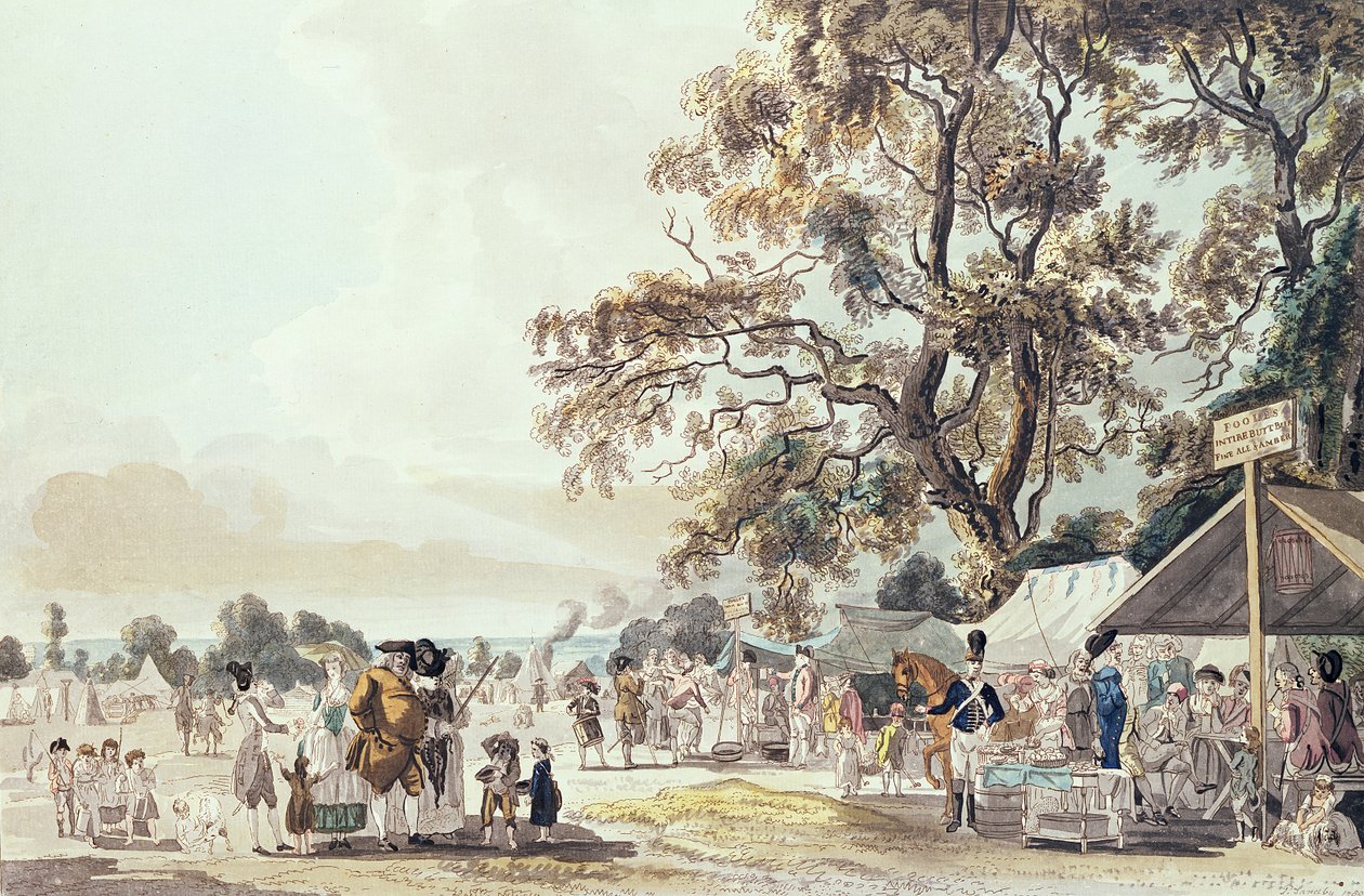 हाइड पार्क, 1780 में रंग (एक्वाटिंट रंग द्वारा पॉल सैंडबी