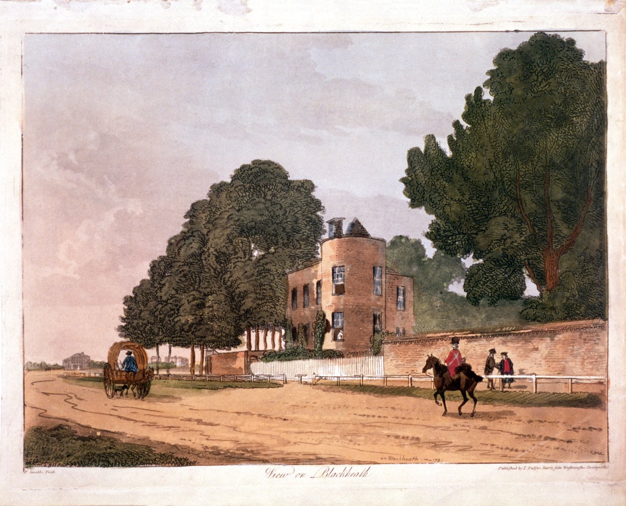 रेंजर्स हाउस, ग्रीनविच, लंदन में दक्षिण लॉज, 1812 द्वारा पॉल सैंडबी