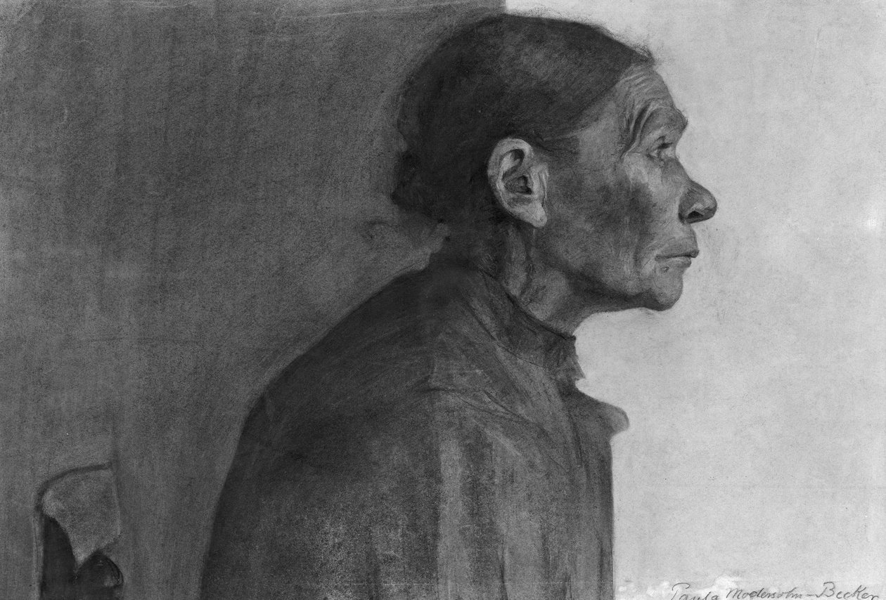 एक किसान महिला का चित्रण, 1898-99 द्वारा पाउला मोदरसन बेकर