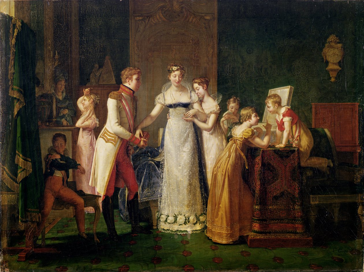 ऑस्ट्रिया के मैरी-लुईस (1791-1847) ने विएना में अपने परिवार के लिए विदाई देते हुए, 13 मार्च 1810, 1812 द्वारा पॉलिन औज़ौ