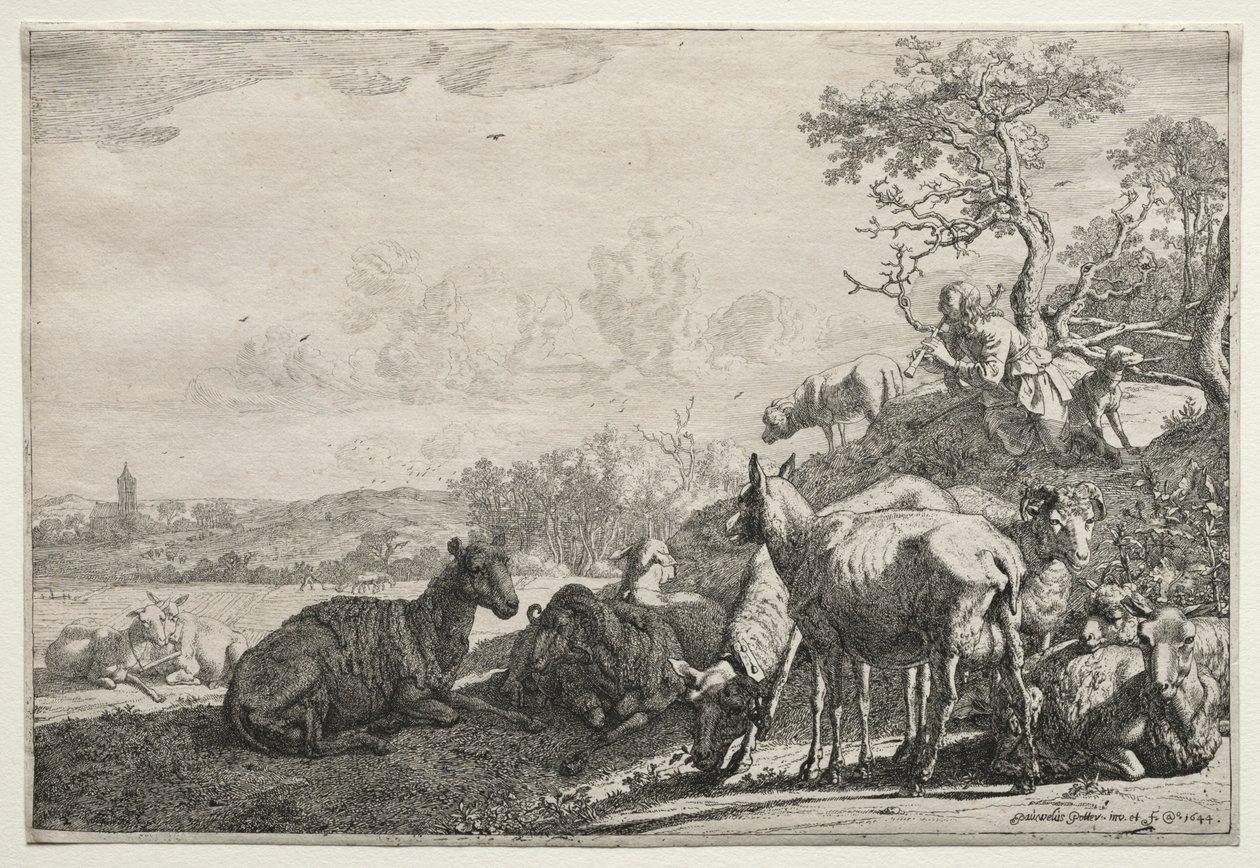 द शेफर्ड, 1644। द्वारा पॉल पॉटर