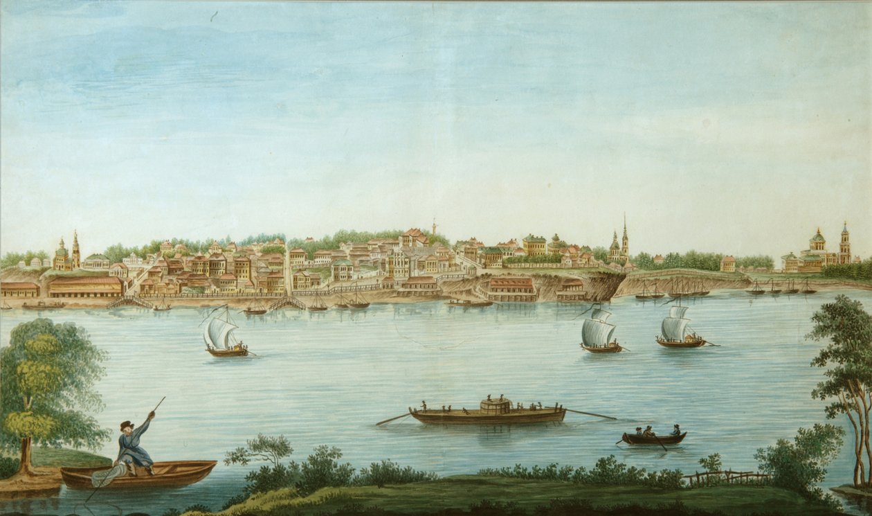 पर्म का दृश्य, 1832 द्वारा पावेल एमेलियानोविच रज़्मखनिन