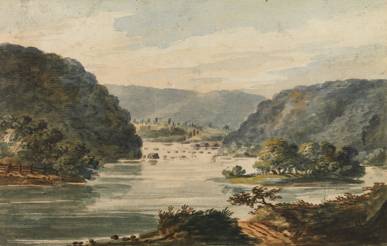 हार्पर्स फेरी, 1811-सीए में पोटोमैक का एक दृश्य। 1813. द्वारा पावेल पेट्रोविक स्विनिन