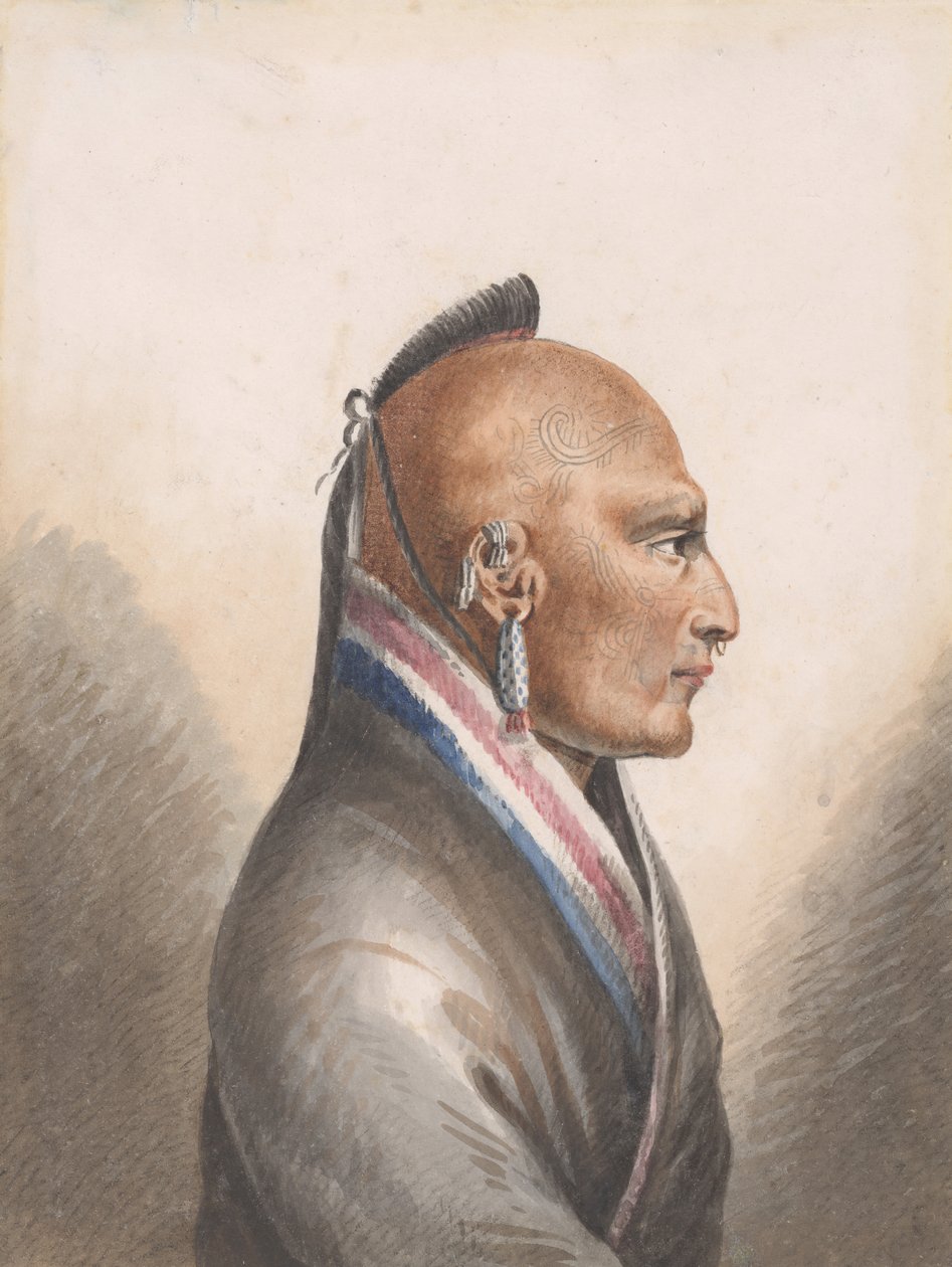 लिटिल ओसेज के प्रमुख, 1811-सीए। 1813. द्वारा पावेल पेट्रोविक स्विनिन