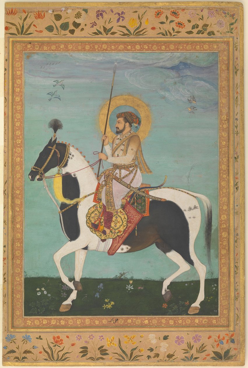 शाहजहाँ घोड़े पर, c.1630 द्वारा Payag