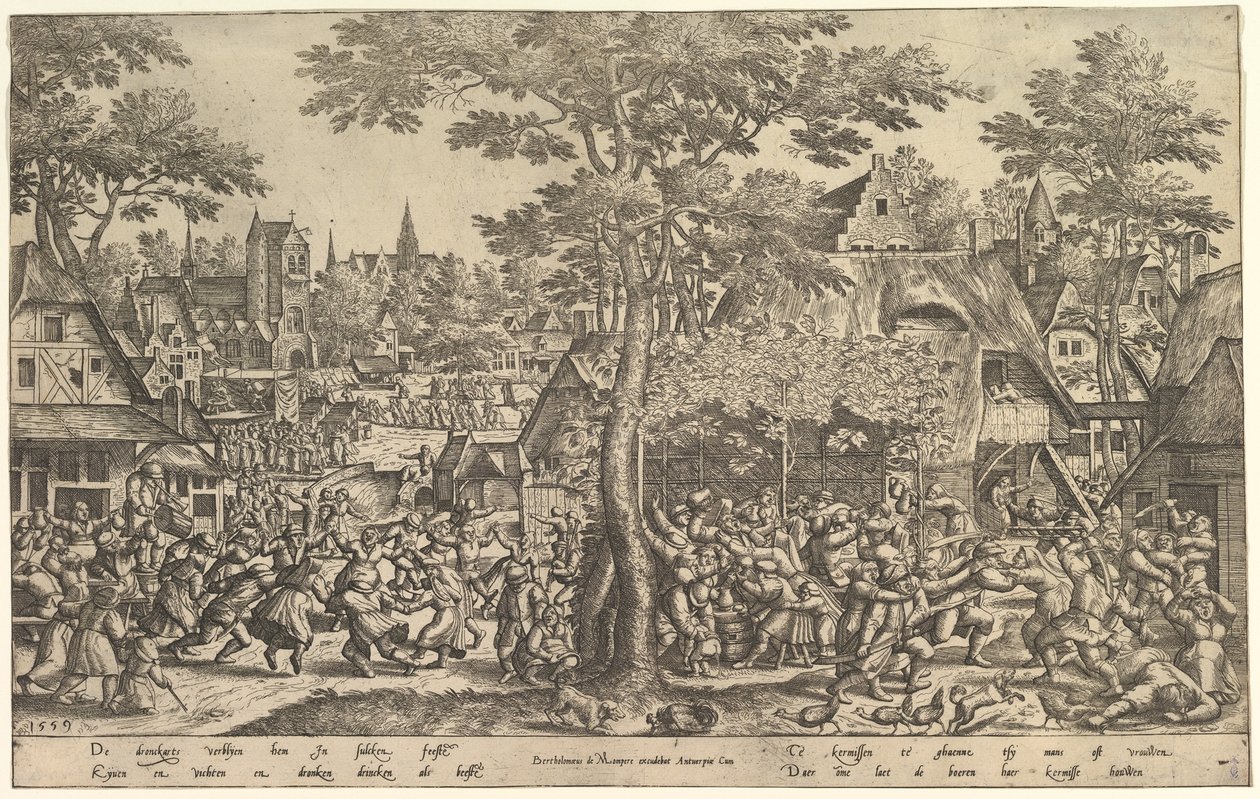 किसान मेला, 1559। द्वारा पीटर वैन डेर बोरचटो