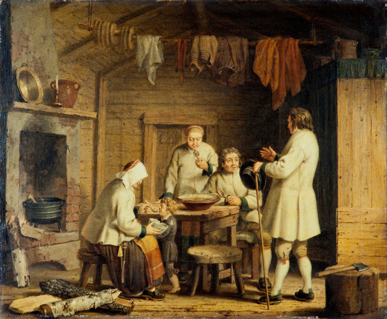 Dalecarlia में मोरा के लोग, c.1800 (कैनवास पर तेल) द्वारा पीहर हिलस्ट्र्राम