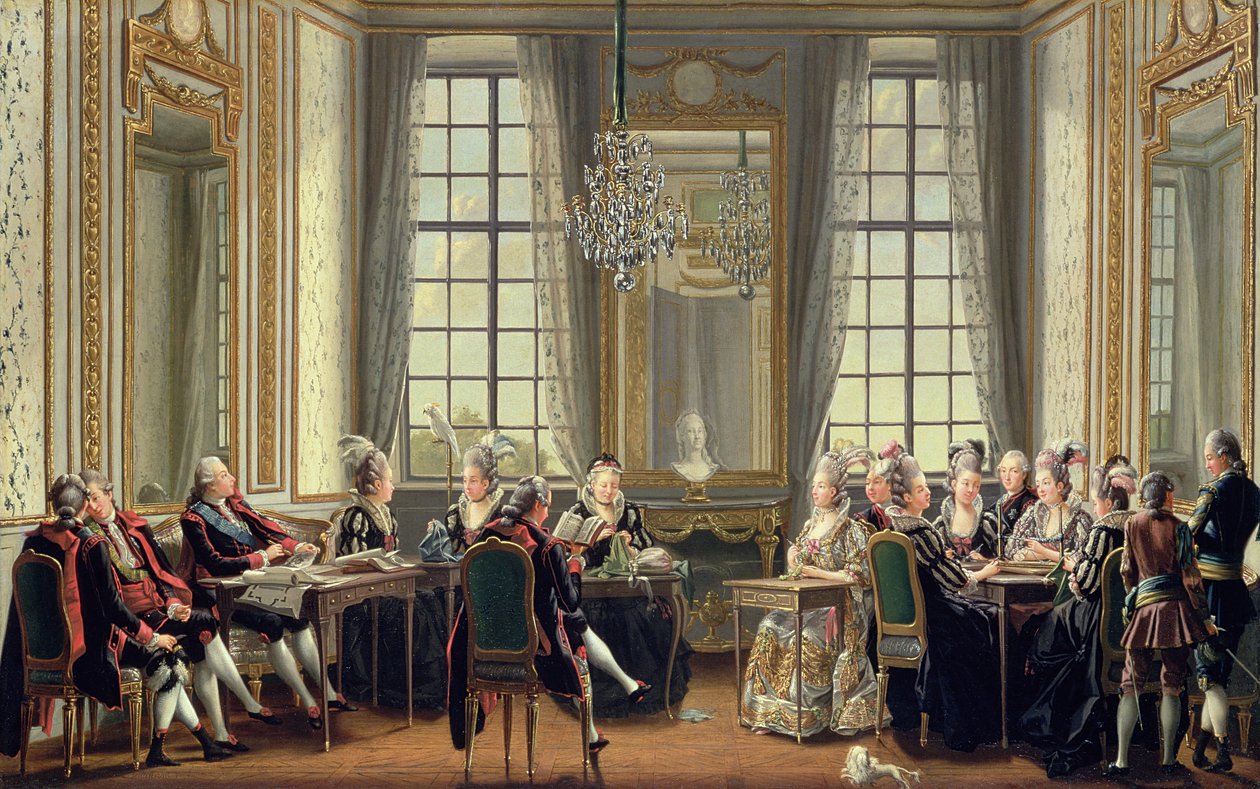 Drottningholms पैलेस में वार्तालाप, 1779 द्वारा पीहर हिलस्ट्र्राम