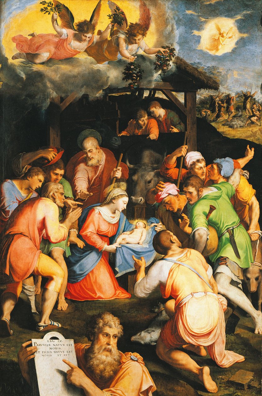 चरवाहों की आराधना, पेलेग्रिनो टिबाल्डी द्वारा (1541-1583) द्वारा पेलेग्रीनो टिबाल्दी