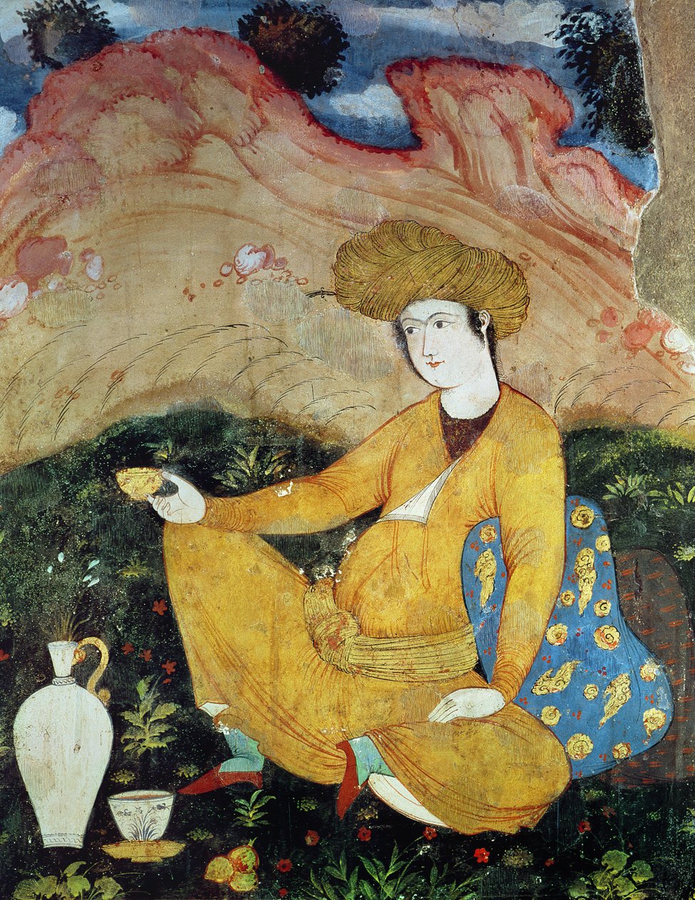 कोर्ट ऑफ शाह अब्बास I (1588-1629) द्वारा फारसी स्कूल