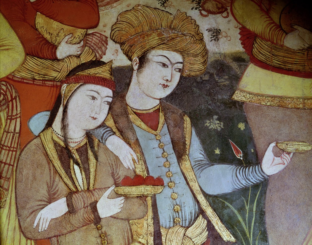 शाह अब्बास I (1588-1629) के न्यायालय में नोबल्स (विस्तार) द्वारा फारसी स्कूल