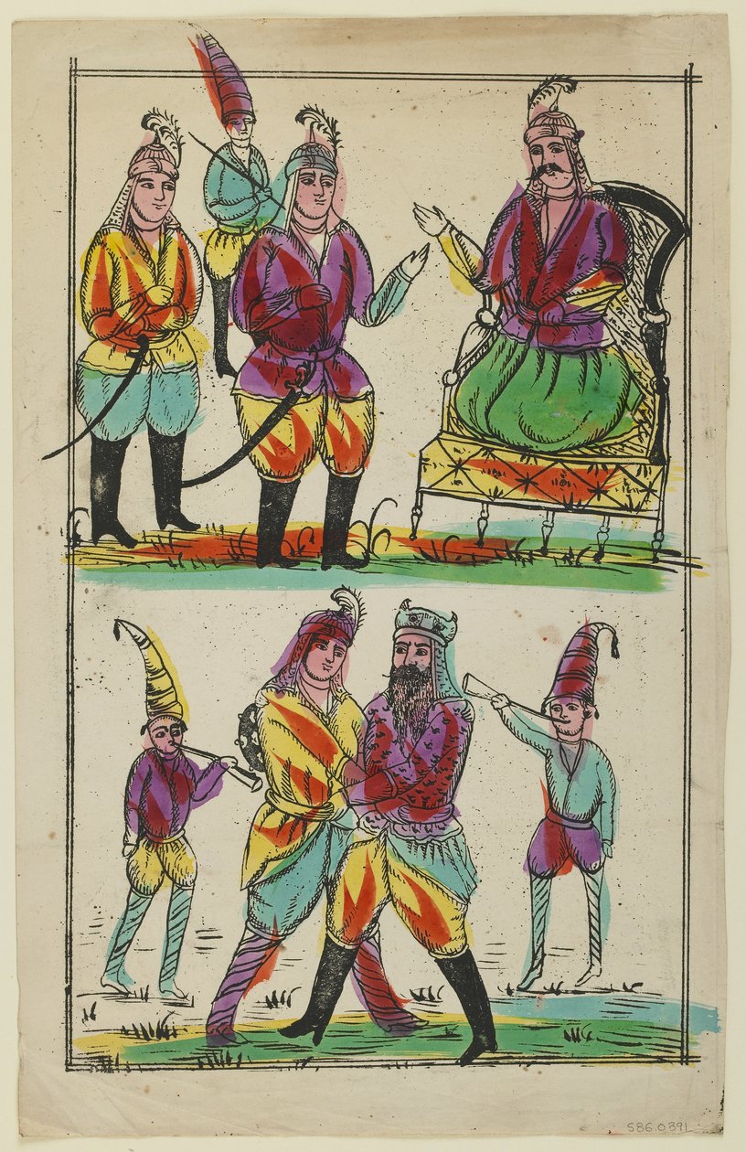 "शाहनामा" से दृश्य द्वारा फारसी स्कूल