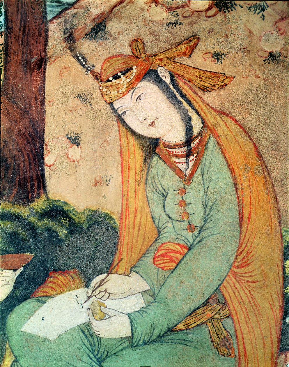 शाह अब्बास I (1571-1629) 1585-1627 के न्यायालय में महिला लेखन द्वारा फारसी स्कूल