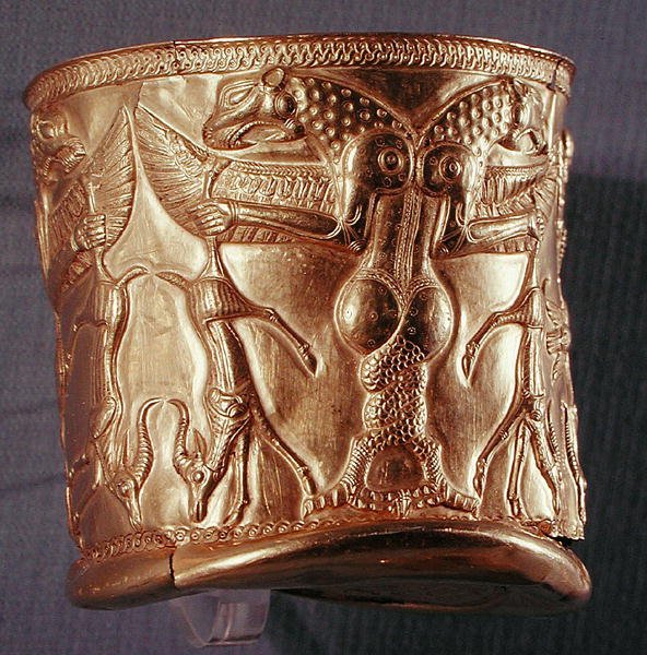 पौराणिक प्राणियों से सुशोभित गोटबॉल, उत्तर-पश्चिमी ईरान, c.1200-1100 ई.पू. (विद्युत्) (65167 भी देखें) द्वारा फारसी स्कूल