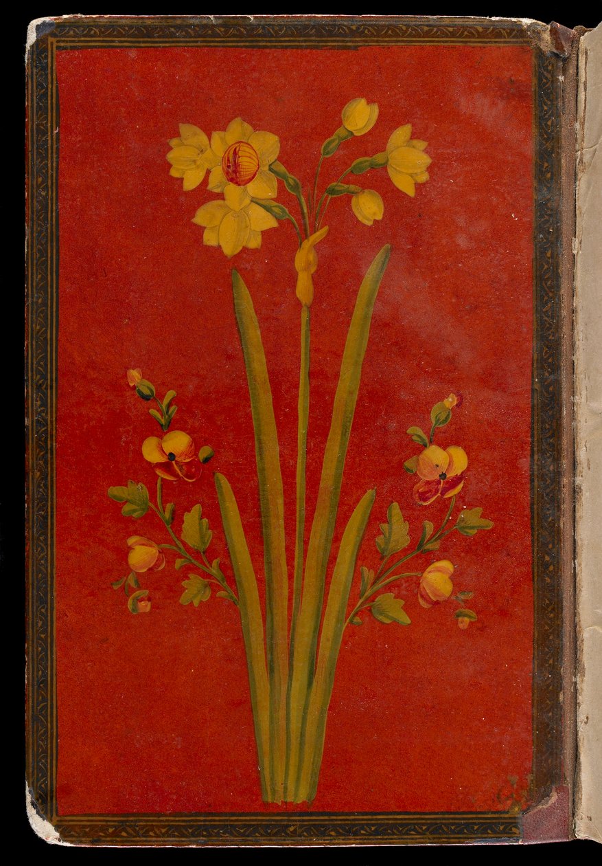 निज़ामी द्वारा खम्सा (पंचक) (d.1209) शिराज, फ़ार्स, शायद ईरान, 1433-34 (अपारदर्शी जल रंग, कागज पर स्याही और सोना) द्वारा फारसी स्कूल