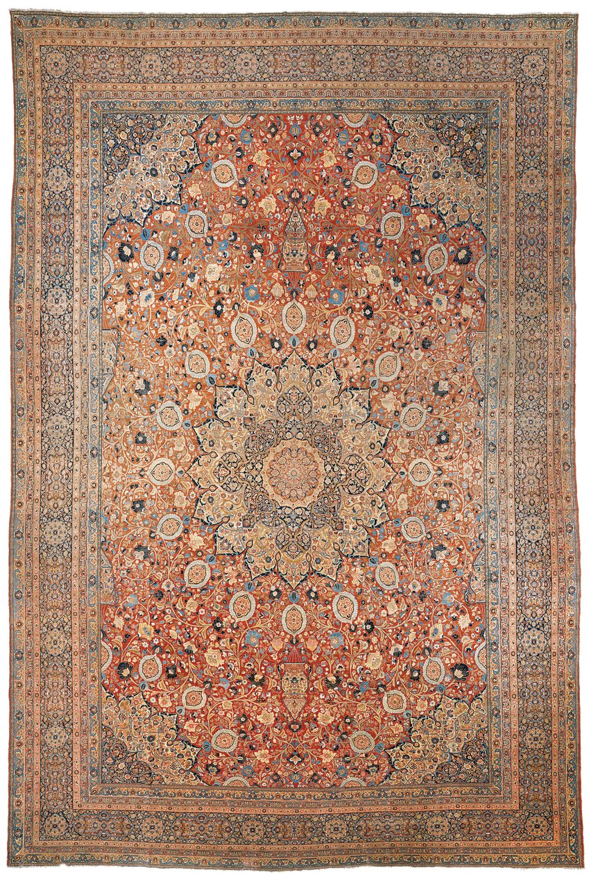 अर्दबील डिजाइन का बड़ा तबरीज़ कालीन, उत्तर पश्चिम फारस, c.1880 द्वारा फारसी स्कूल