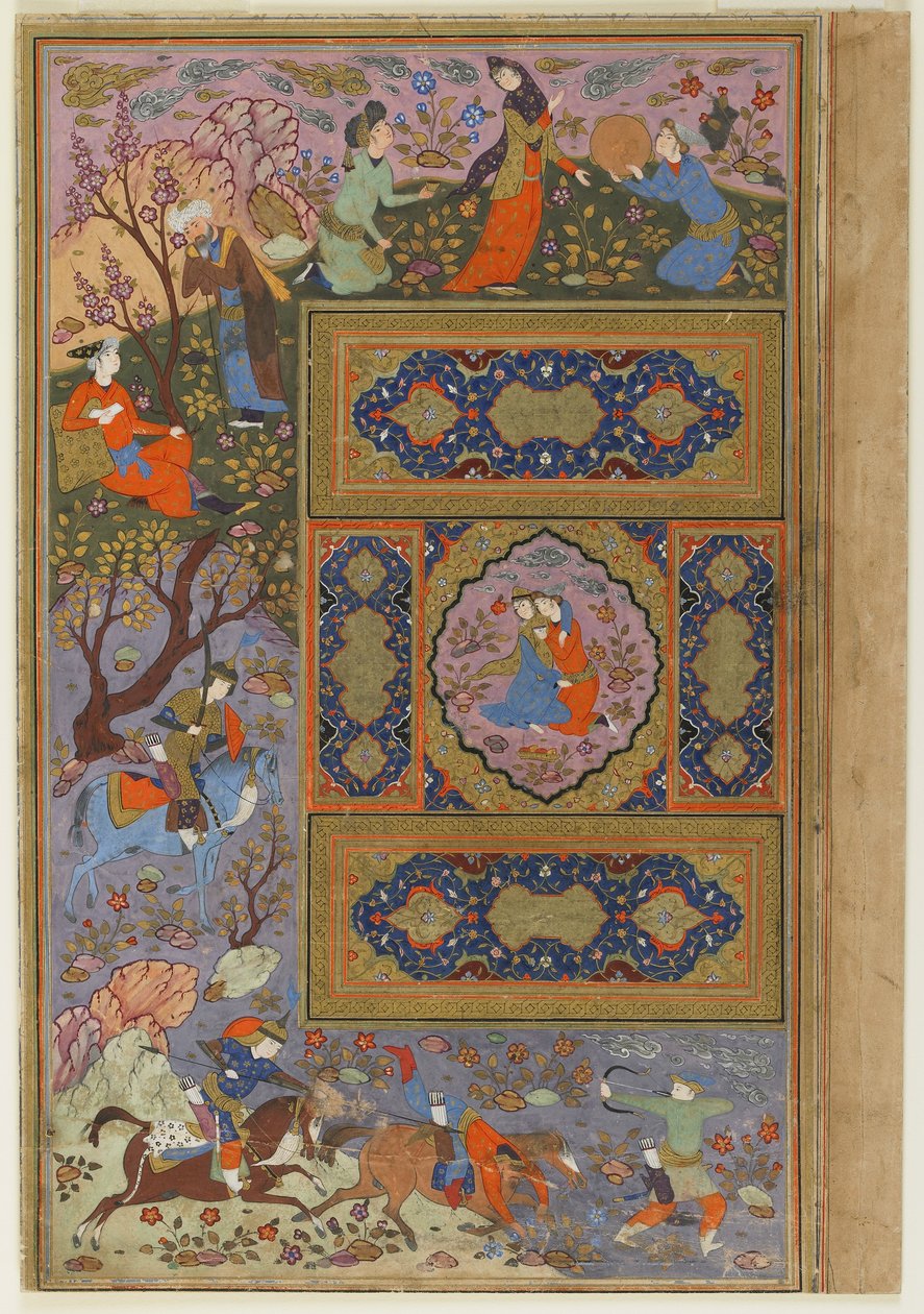 प्रेमियों की जोड़ी, c.1590-1610 द्वारा फारसी स्कूल