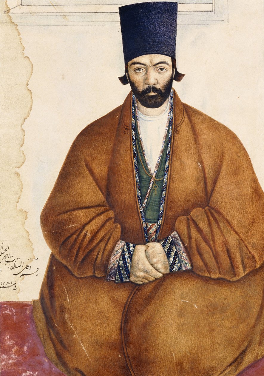 कजर नोबल का चित्रण, c.1864-5 द्वारा फारसी स्कूल