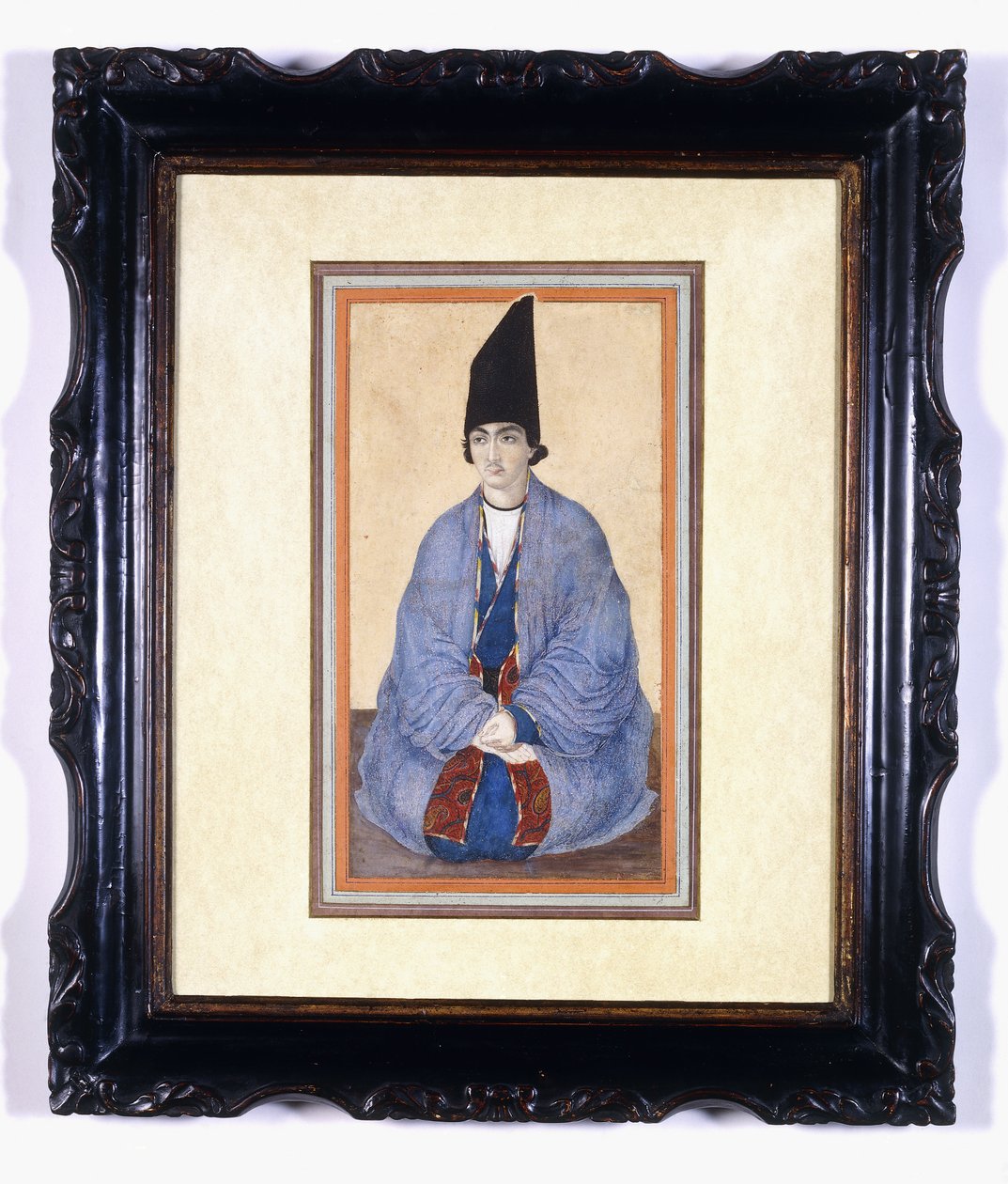पोर्ट ऑफ ए यंग काजर प्रिंस, c.1850 द्वारा फारसी स्कूल