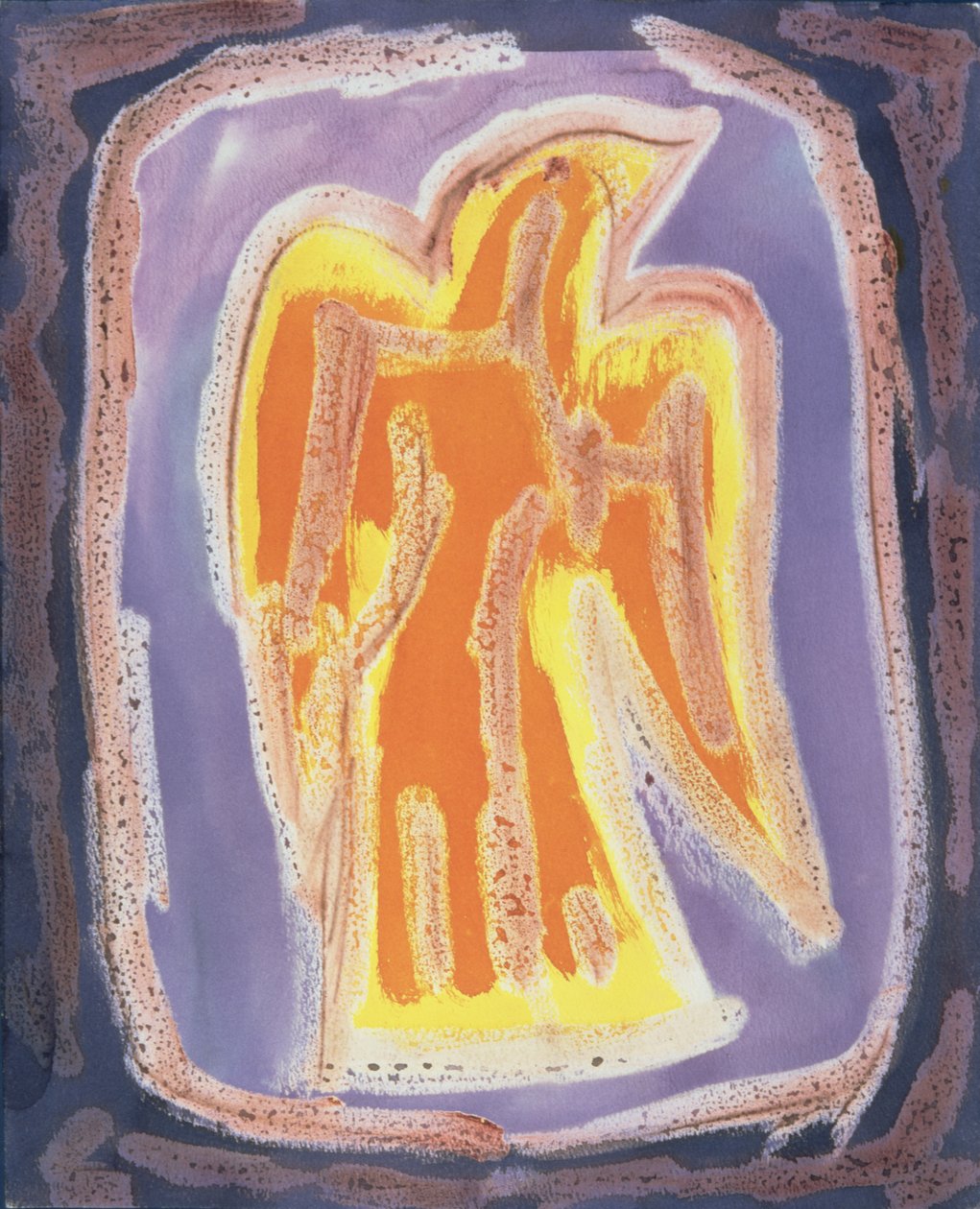 संलग्न प्रपत्र, 1990 (कागज पर मिश्रित मीडिया) द्वारा पीटर डेविडसन