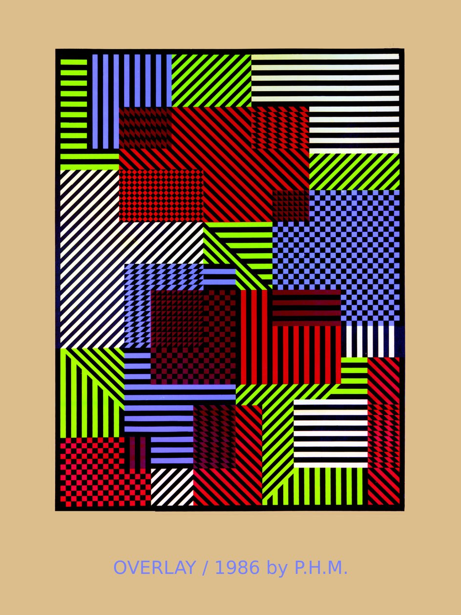 OVERLAY.86, (स्क्रीन प्रिंट) द्वारा पीटर मैकक्लेर