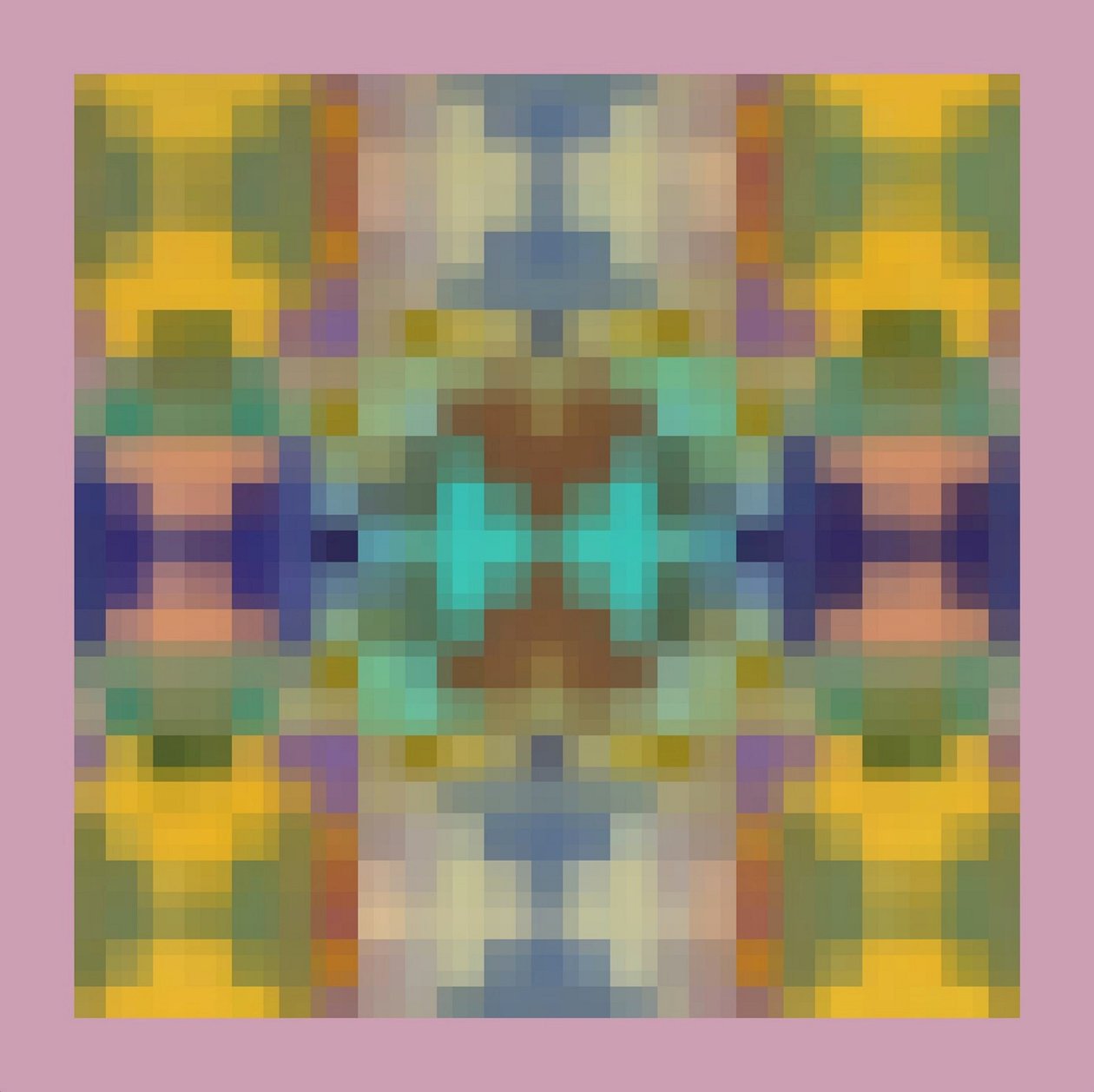 SYMMETRICAL OVERLAY.2014, (डिजिटल रूप से उन्नत पेंटिंग) द्वारा पीटर मैकक्लेर