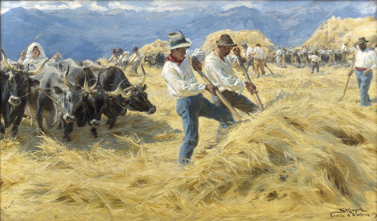 Abruzzo में थ्रेसिंग द्वारा पेडर सेवेरिन क्रॉयर