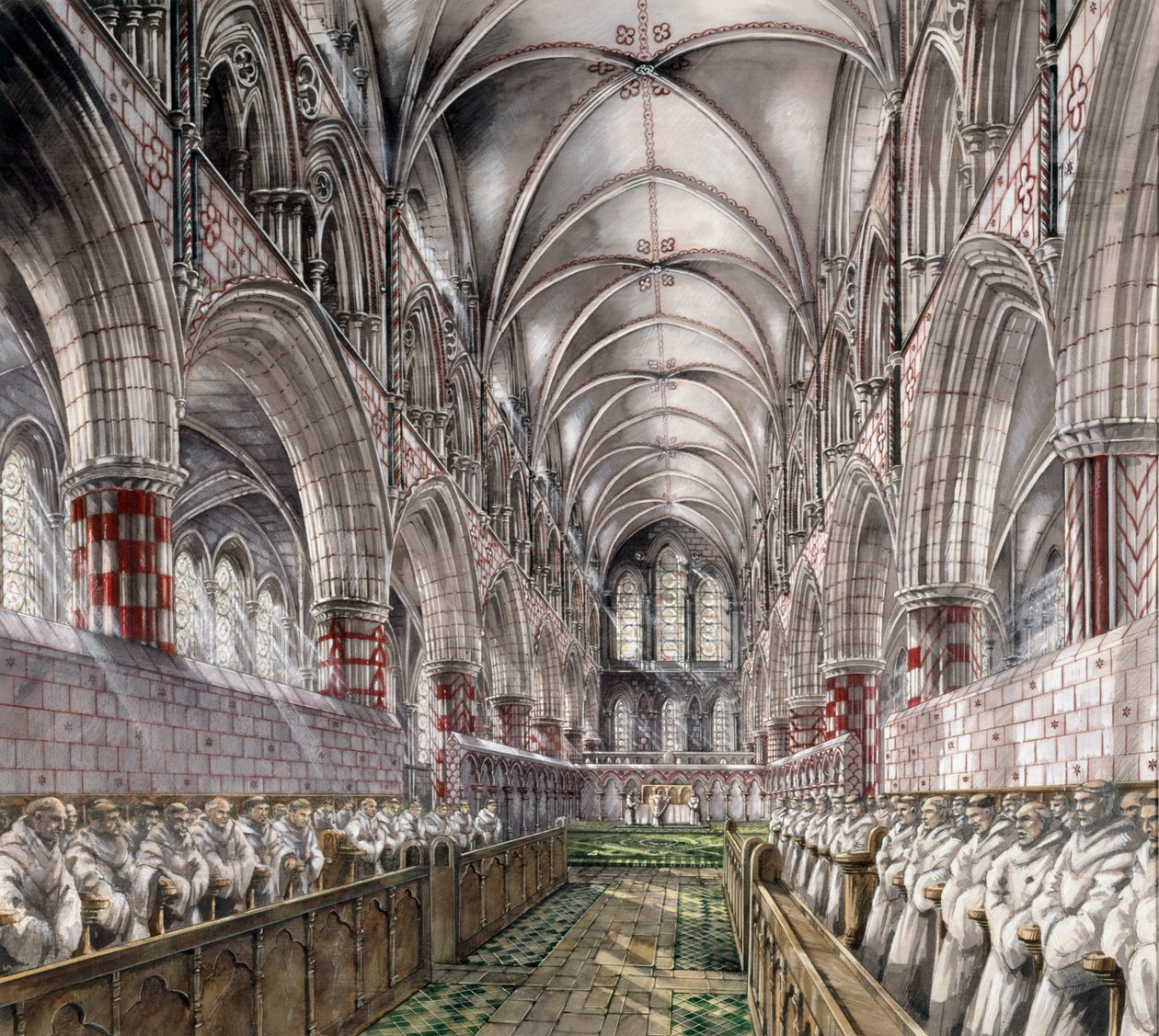 Rievaulx Abbey, 13वीं शताब्दी, c1990-2010 द्वारा पीटर डुन्नो