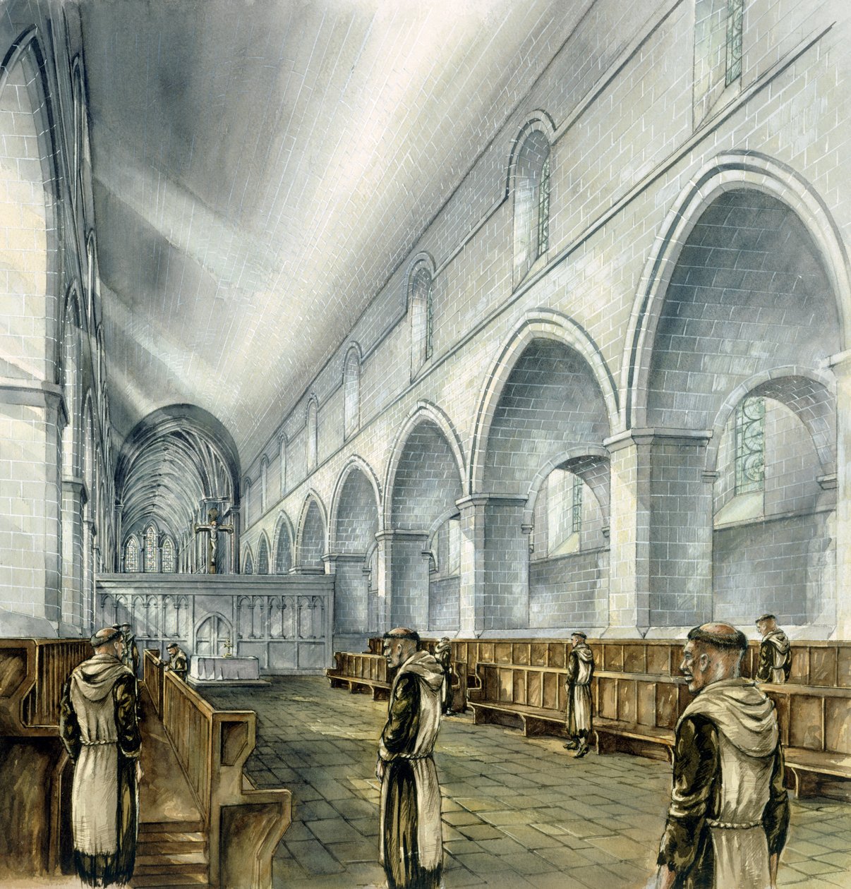 Rievaulx Abbey, 13वीं शताब्दी, c1990-2010 द्वारा पीटर डुन्नो