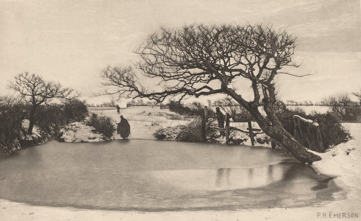 ए विंटर्स मॉर्निंग, 1887। द्वारा पीटर हेनरी इमर्सन