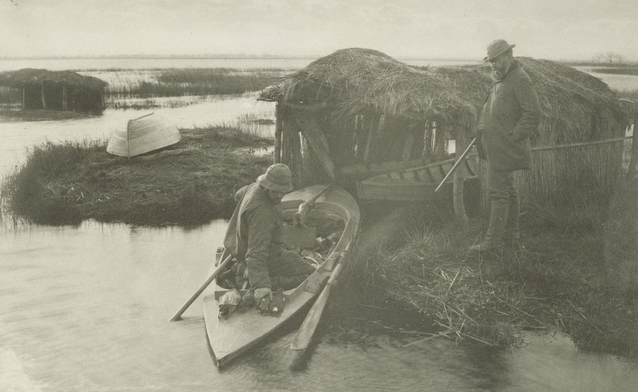 द फाउलर्स रिटर्न, c.1885 (प्लैटिनम प्रिंट) द्वारा पीटर हेनरी इमर्सन