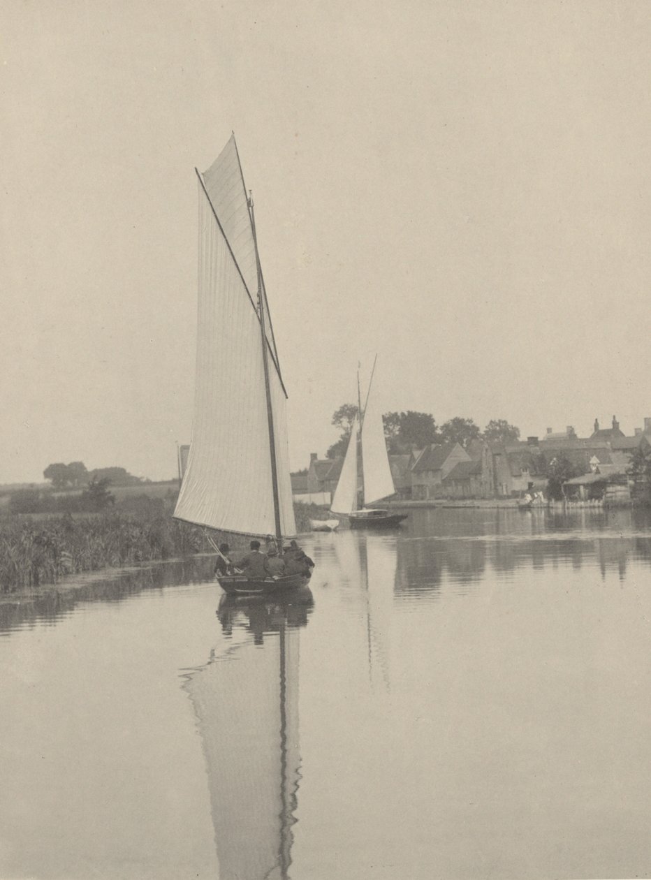 हॉर्निंग का गांव, 1886। द्वारा पीटर हेनरी इमर्सन