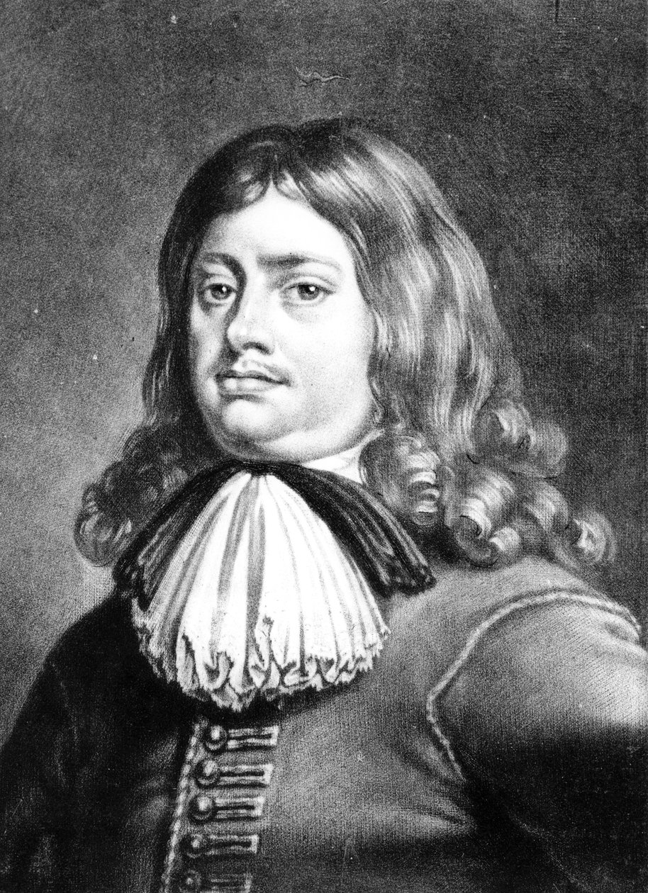 एडमिरल अर्ल पेन (1644-1718) &39;ब्रिटिश इतिहास में शानदार चित्रकारों के चित्र&39;, रिचर्ड अर्लोम (1743-1822) (चित्रपट) द्वारा उत्कीर्ण से चित्रण द्वारा पीटर लिली