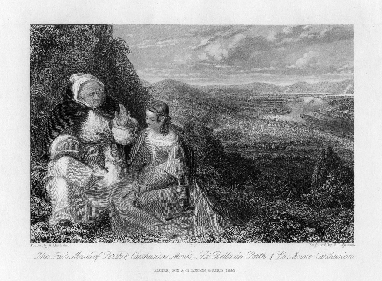 पर्थ और कार्थुसियन भिक्षु का मेला मैदान, 1845 द्वारा पीटर लाइटफुट