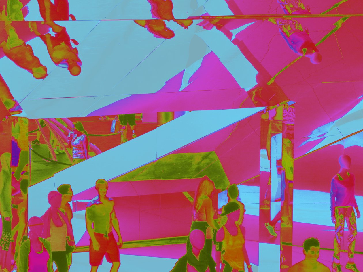 VENICE BEACH UPSIDE-DOWN, 2014 (डिजिटल इमेज) द्वारा पीटर मैकक्लेर