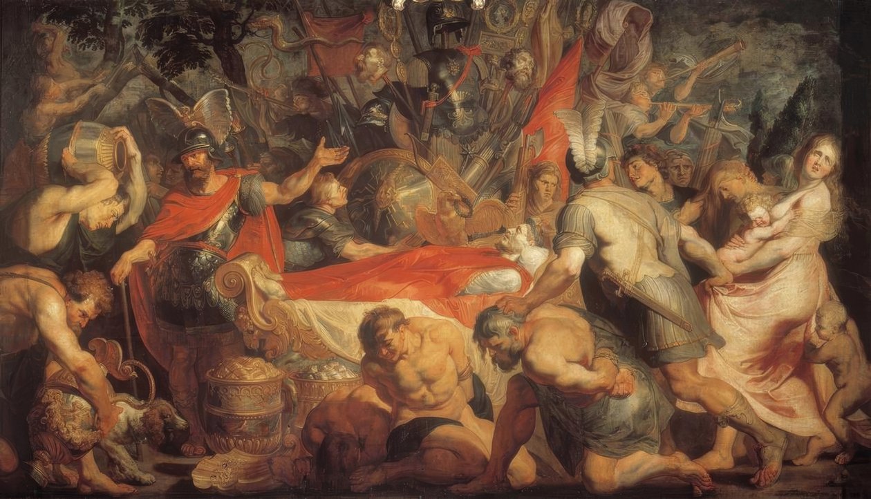 Decius Mus के लिए अंतिम संस्कार द्वारा पीटर पॉल रूबेन्स