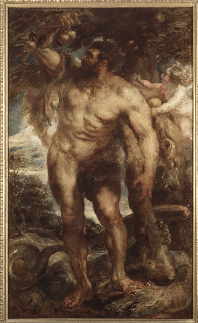 हेस्पेराइड्स गार्डन में हरक्यूलिस, c.1638 (कैनवास पर तेल) द्वारा पीटर पॉल रूबेन्स
