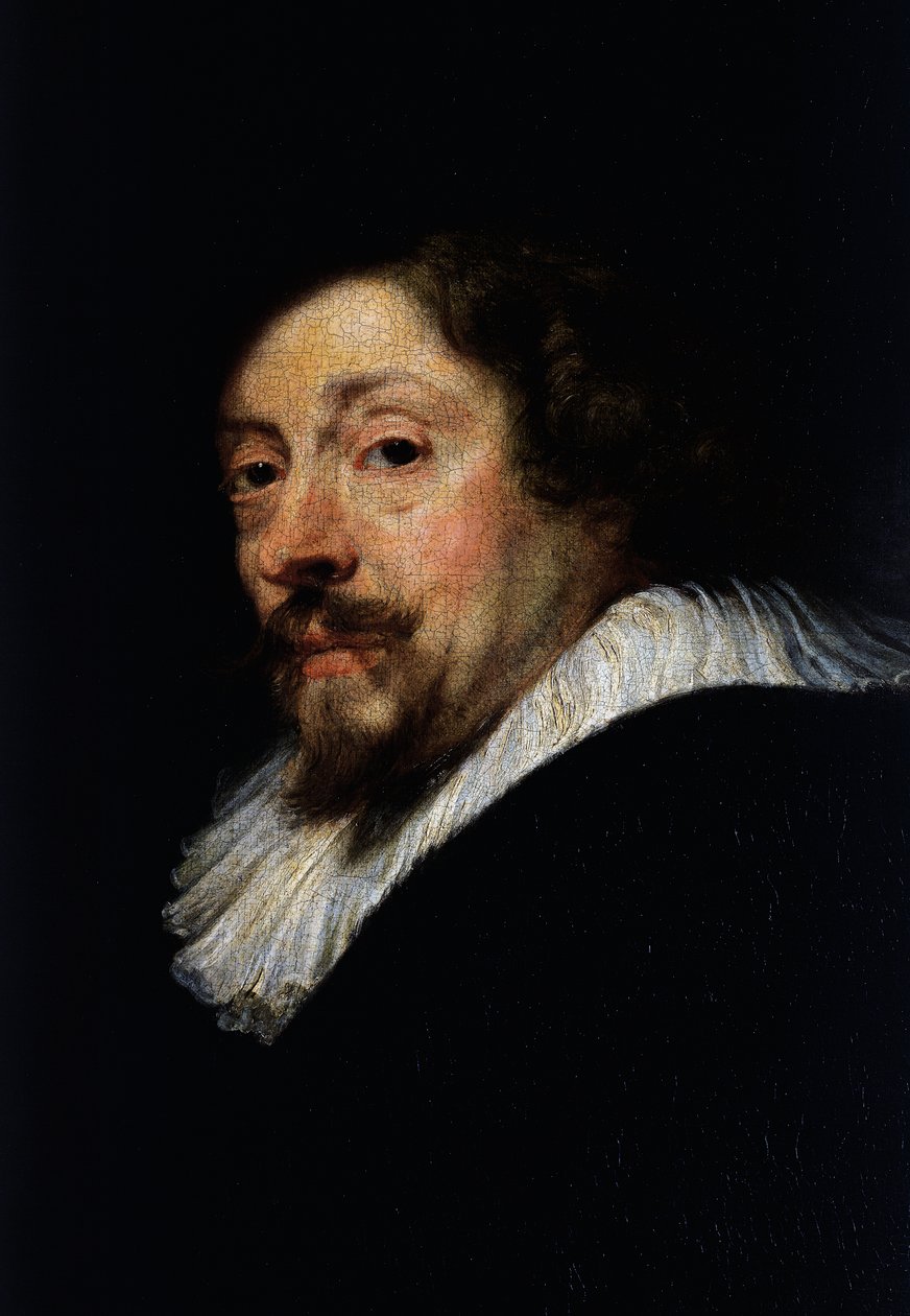 सेल्फ़ पोर्ट्रेट, विवरण, c.1638 (कैनवास पर तेल) द्वारा पीटर पॉल रूबेन्स
