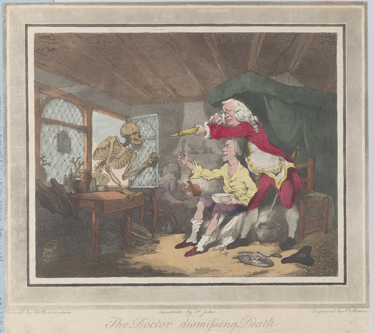 द डॉक्टर डिसमिसिंग डेथ, 1785., 1785 द्वारा पीटर साइमन