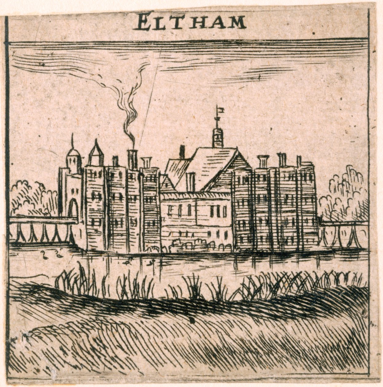 एल्थम पैलेस, लंदन, c1653 द्वारा पीटर स्टेंट