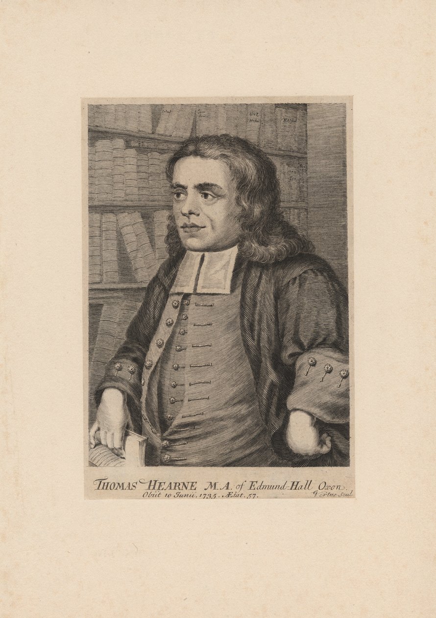 थॉमस हर्न, जॉर्ज वर्ट्यू (1683-1756), c.1735 द्वारा उत्कीर्ण द्वारा पीटर टिलमैन