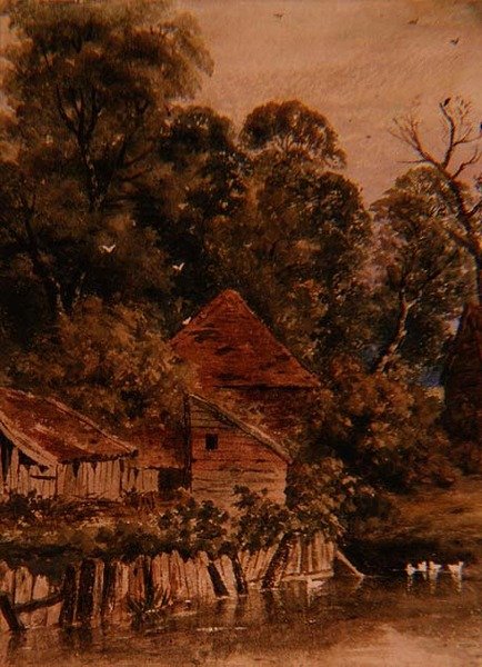 एक पुरानी झोपड़ी द्वारा पीटर डी विंट
