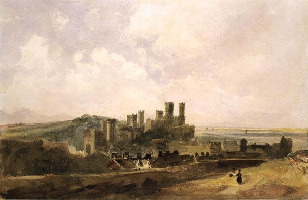 Caernarvon कैसल (कागज पर पानी के रंग का) द्वारा पीटर डी विंट