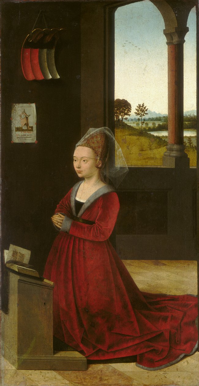महिला दाता का चित्रण, c.1455 द्वारा पीटर क्राइस्ट