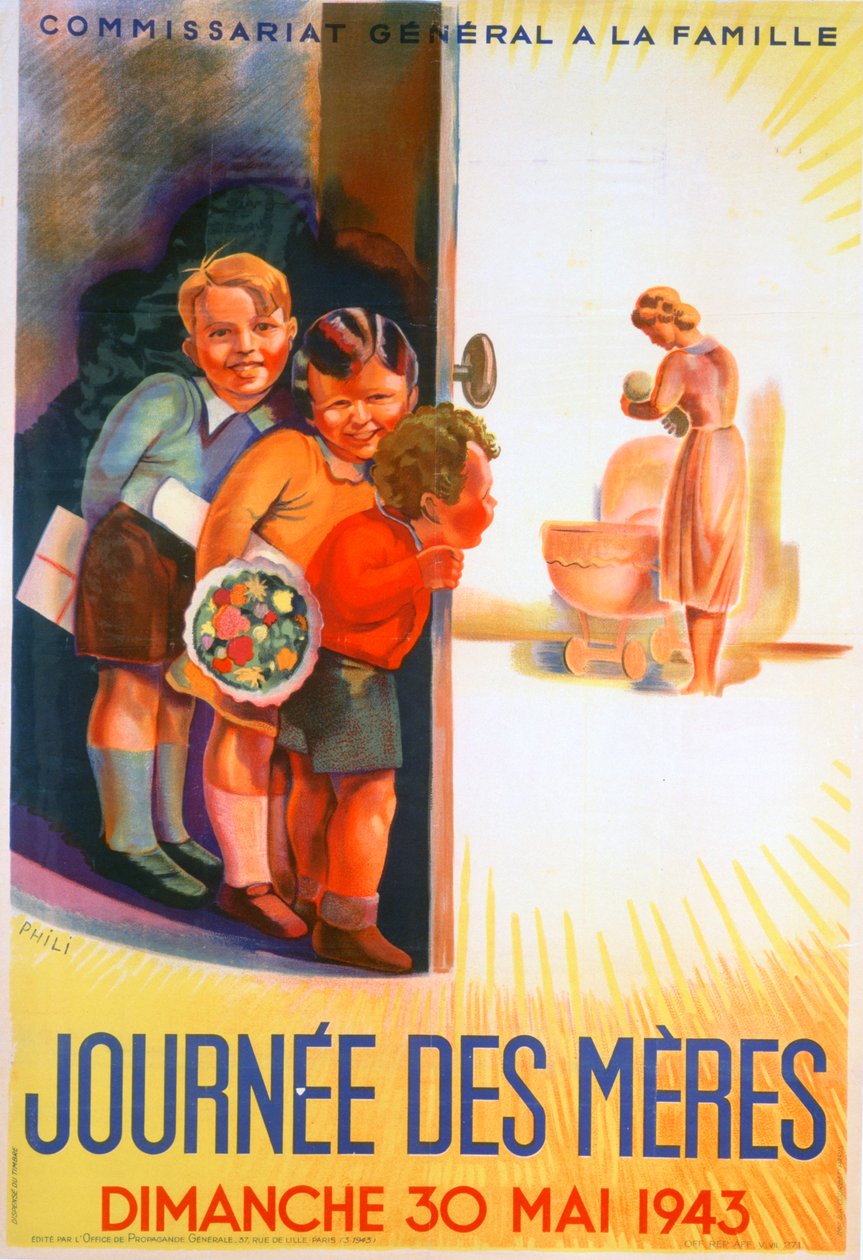 मदर्स डे, रविवार 30 मई 1943, 1943। द्वारा फिलिय