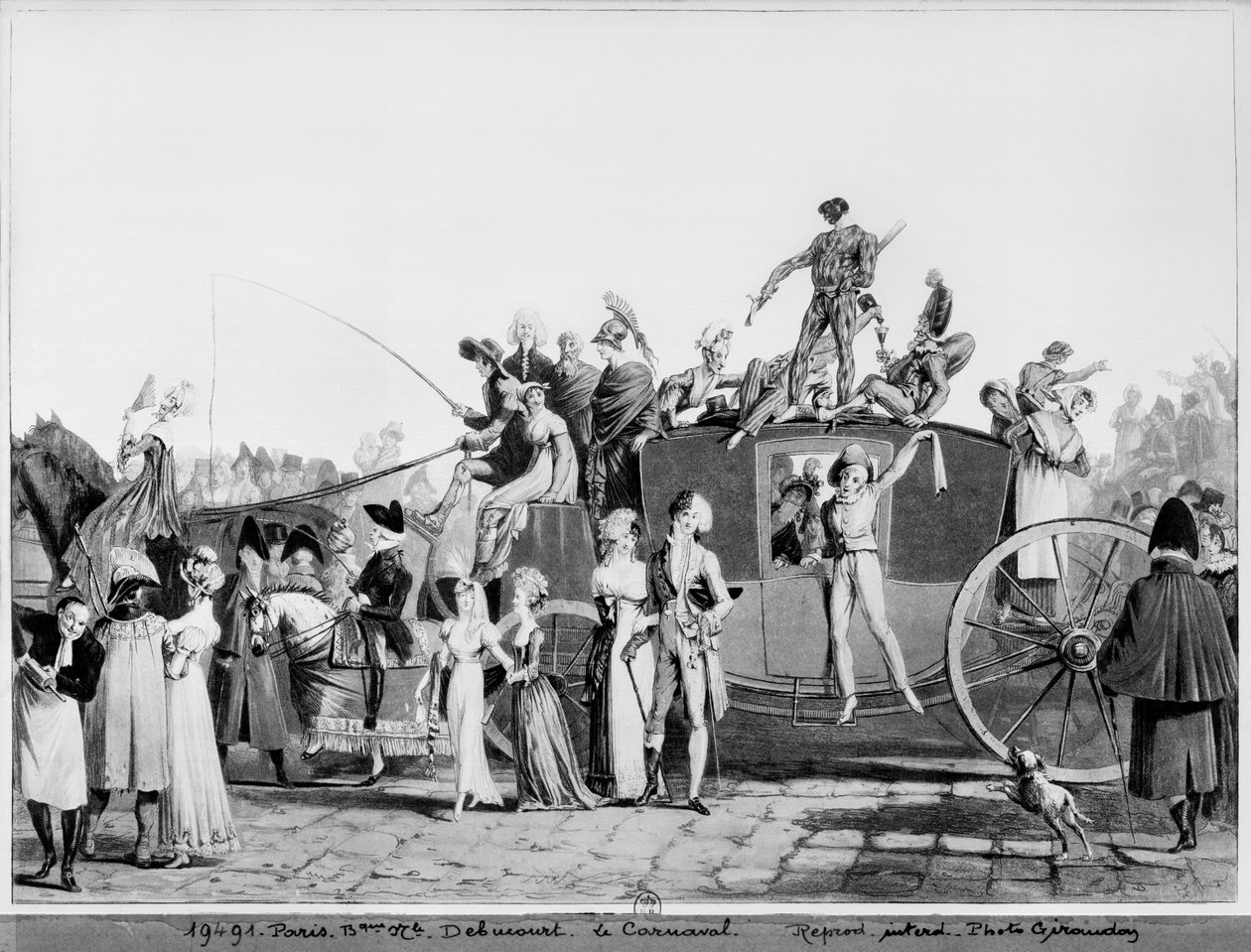 कार्निवल, 1810 द्वारा फिलीबर्ट लुइस डेब्यूकोर्ट