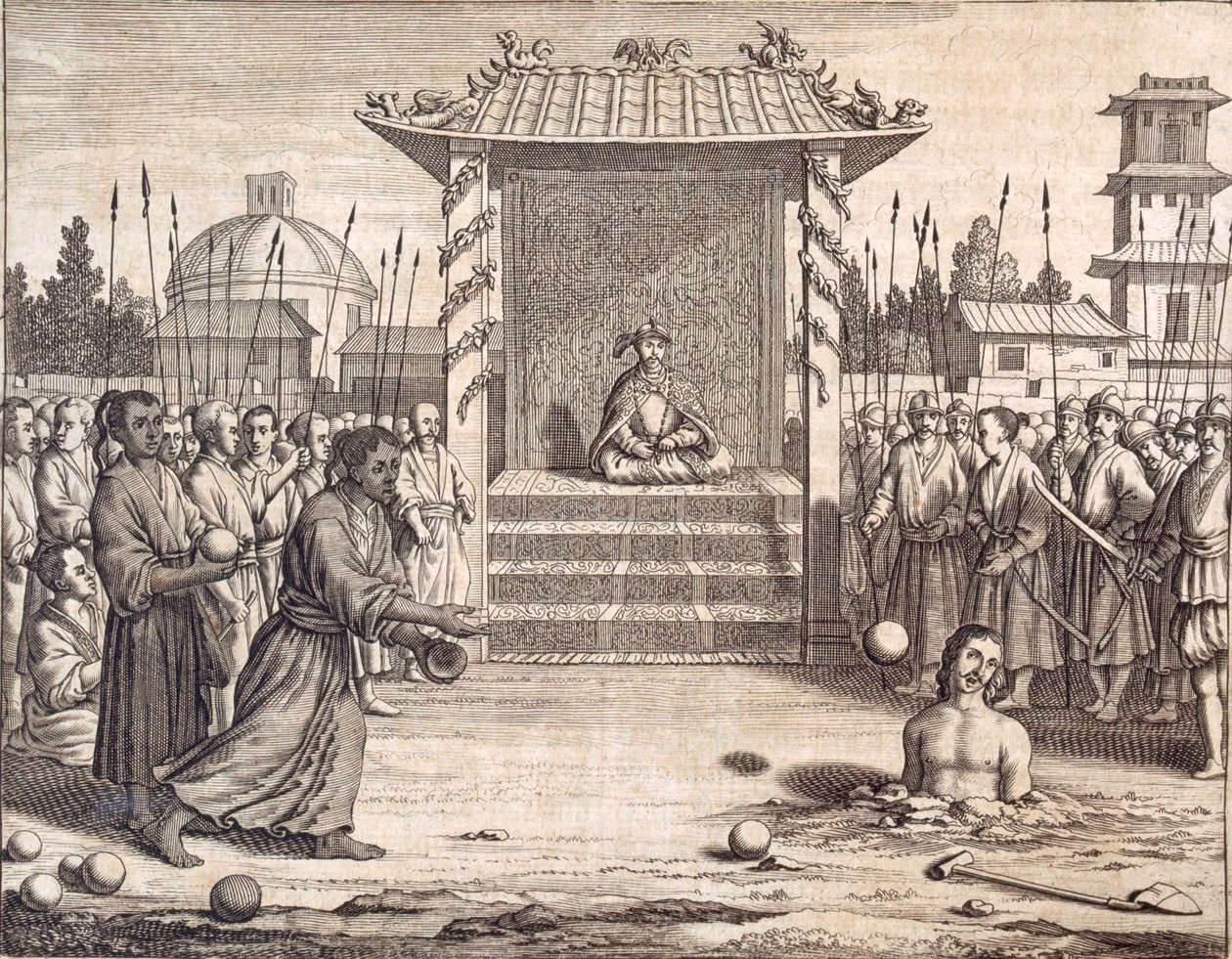 'ए यूसर्पर स्टोन्ड टू डेथ', पब। 1672. द्वारा फिलिप बाल्डियस
