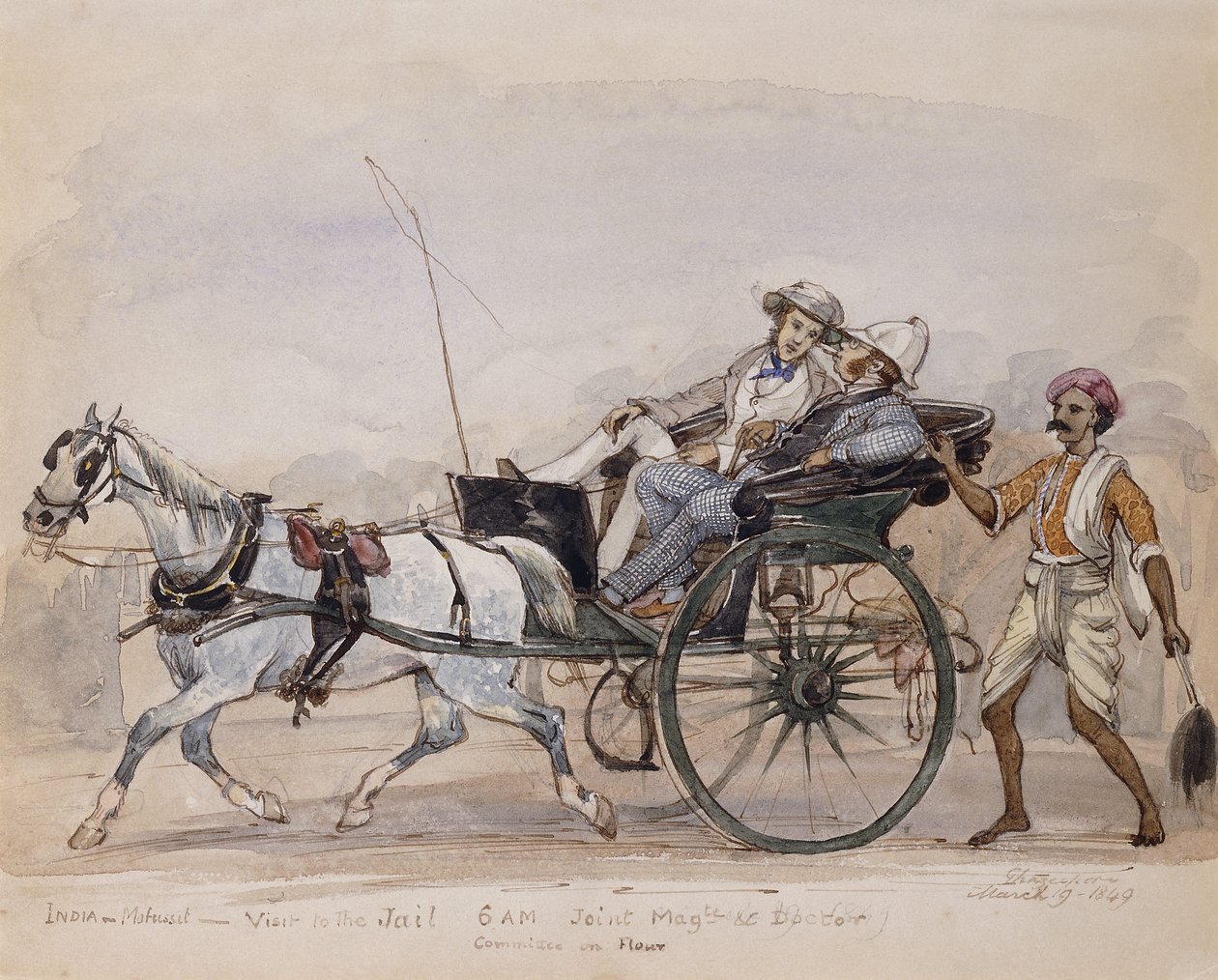 जेल का दौरा, 1849 द्वारा फिलिप चार्ल्स ट्रेंच