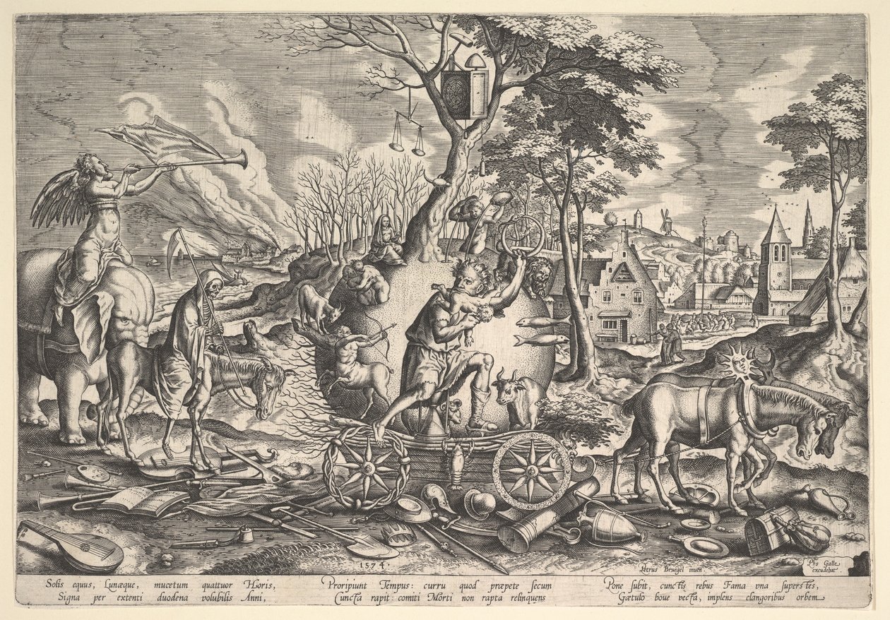 समय की विजय, 1574। द्वारा फिलिप गाले